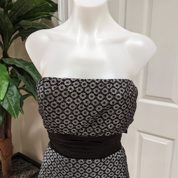 Eyeshadow Metallic Strapless Dress Junior's Sz11 - Picture 8 of 11